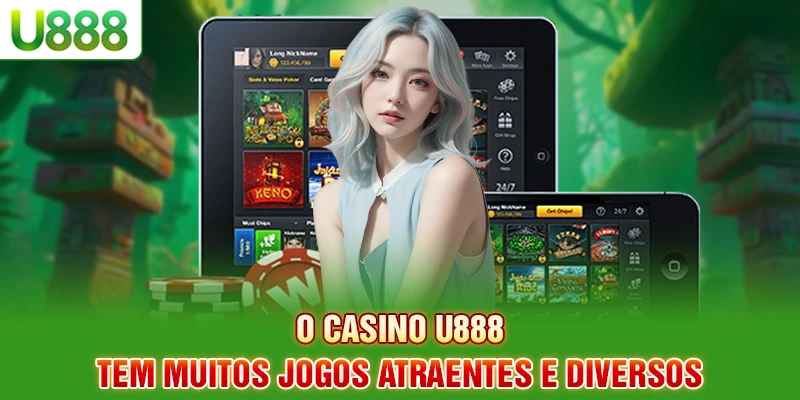 O Casino U888 tem muitos jogos atraentes e diversos