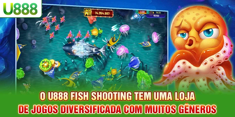 O U888 Fish Shooting tem uma loja de jogos diversificada com muitos gêneros.