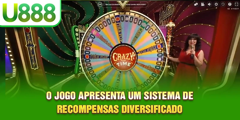 O jogo apresenta um sistema de recompensas diversificado