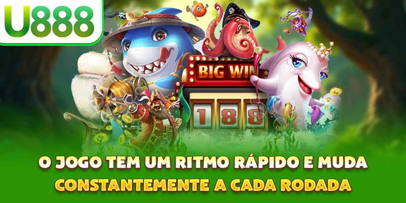 O jogo tem um ritmo rápido e muda constantemente a cada rodada