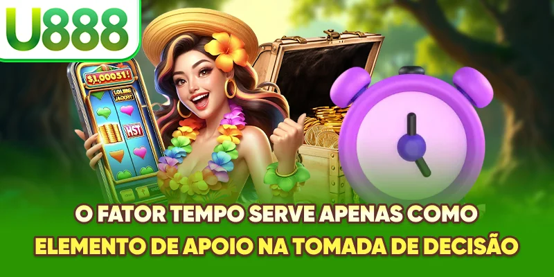 O fator tempo serve apenas como elemento de apoio na tomada de decisão